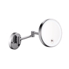 "3-кратное увеличение, выдвижное зеркало для макияжа со светодиодной подсветкой для ванной комнаты, установленное на стене"